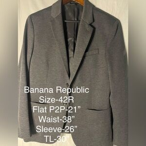 💰Banana Republic Charcoal Men's Blazer 42R
